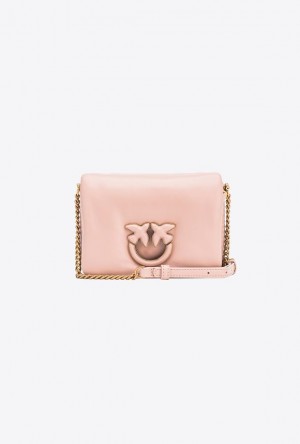 Pinko Baby Love Bag Click Puff In Nappa Leather POWDER PINK-BLOCK COLOUR | SN-PKO32398