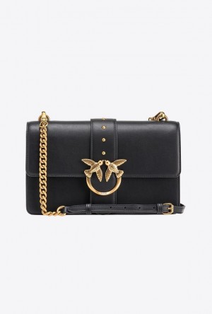 Pinko Classic Love Bag One Simply BLACK-ANTIQUE GOLD | SN-PKO32412