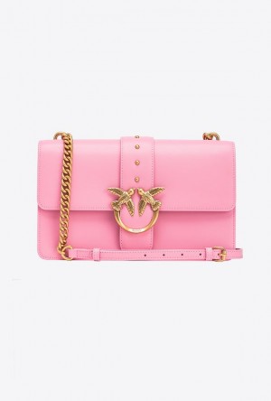 Pinko Classic Love Bag One Simply MARINE PINK-ANTIQUE GOLD | SN-PKO32516