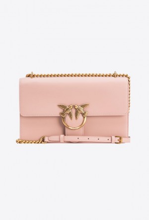 Pinko Classic Love Bag One Simply PINK/DUSTY PINK-ANTIQUE GOLD | SN-PKO32520