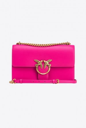 Pinko Classic Love Bag One Simply PINKO PINK-ANTIQUE GOLD | SN-PKO32524