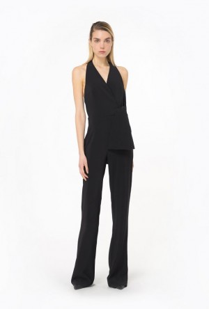 Pinko Halterneck Jumpsuit LIMO BLACK | SN-PKO32979