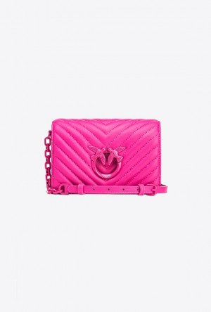 Pinko Mini Love Bag Click Chevron Colour Block PINKO PINK-BLOCK COLOUR | SN-PKO32753