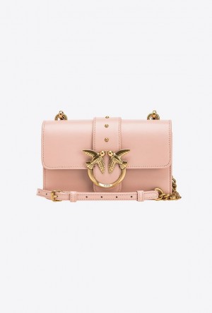 Pinko Mini Love Bag One Simply PINK/DUSTY PINK-ANTIQUE GOLD | SN-PKO32742