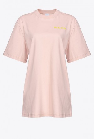 Pinko Oversized Pinko Lady T-shirt ROSY CLOUD | SN-PKO33254