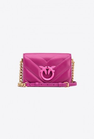 Pinko Pinko Galleria Mini Love Bag Click Big Chevron Opposite BATON ROUGE+COLOUR CONTRASTING COLOUR | SN-PKO32706