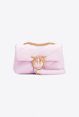 Pinko Pinko Galleria Mini Love Bag Puff FESTIVAL BLOOM-BRUSHED GOLD | SN-PKO32328