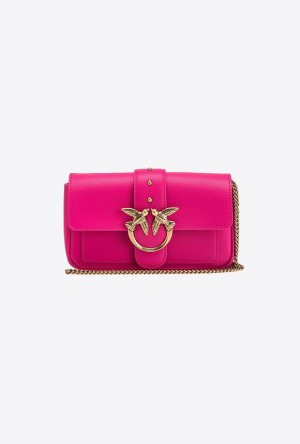 Pinko Pocket Love Bag One Simply PINKO PINK-ANTIQUE GOLD | SN-PKO32457