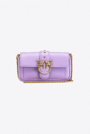 Pinko Pocket Love Bag One Simply PURPLE TULIP-ANTIQUE GOLD | SN-PKO32455