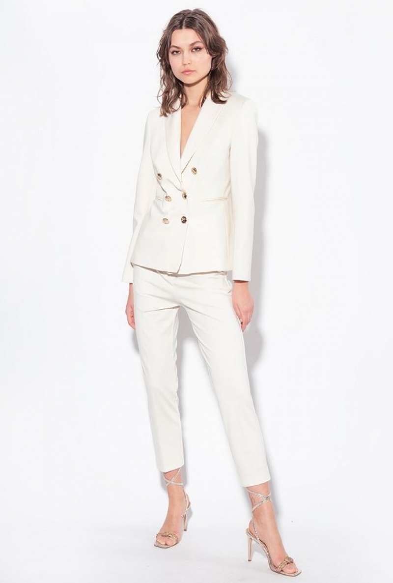 Pinko Blazer With Jewel Buttons PINK SMOKE WHITE | SN-PKO33887