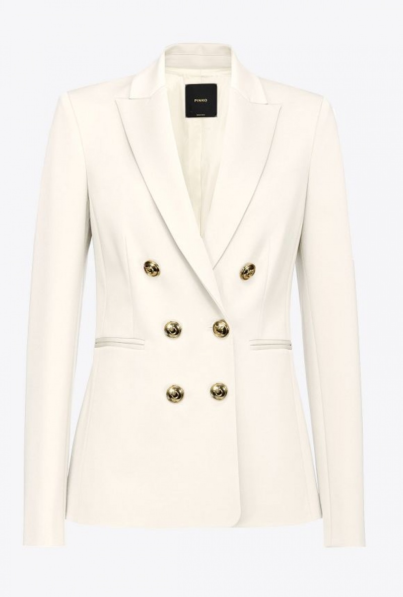 Pinko Blazer With Jewel Buttons PINK SMOKE WHITE | SN-PKO33887