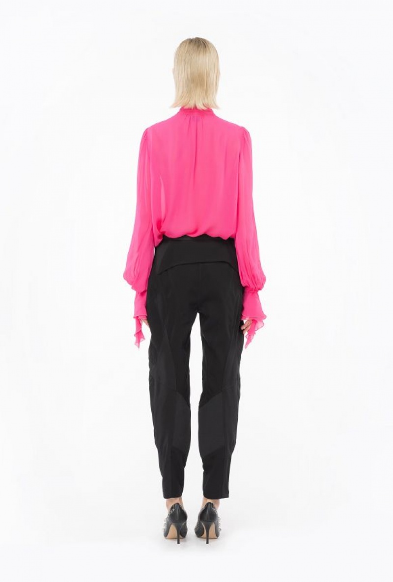 Pinko Blouse With Bow And Ruching BEETROOT | SN-PKO33190