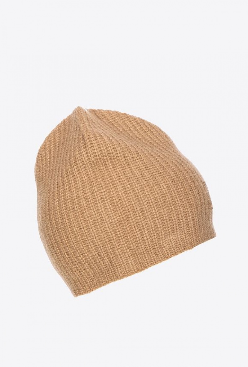 Pinko Cashmere Beanie MOCHA CAMEL | SN-PKO34362