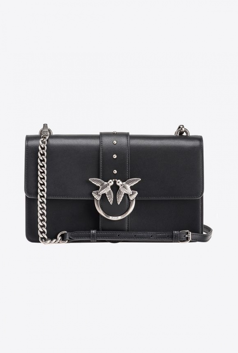 Pinko Classic Love Bag One Simply BLACK-OLD SILVER | SN-PKO32518