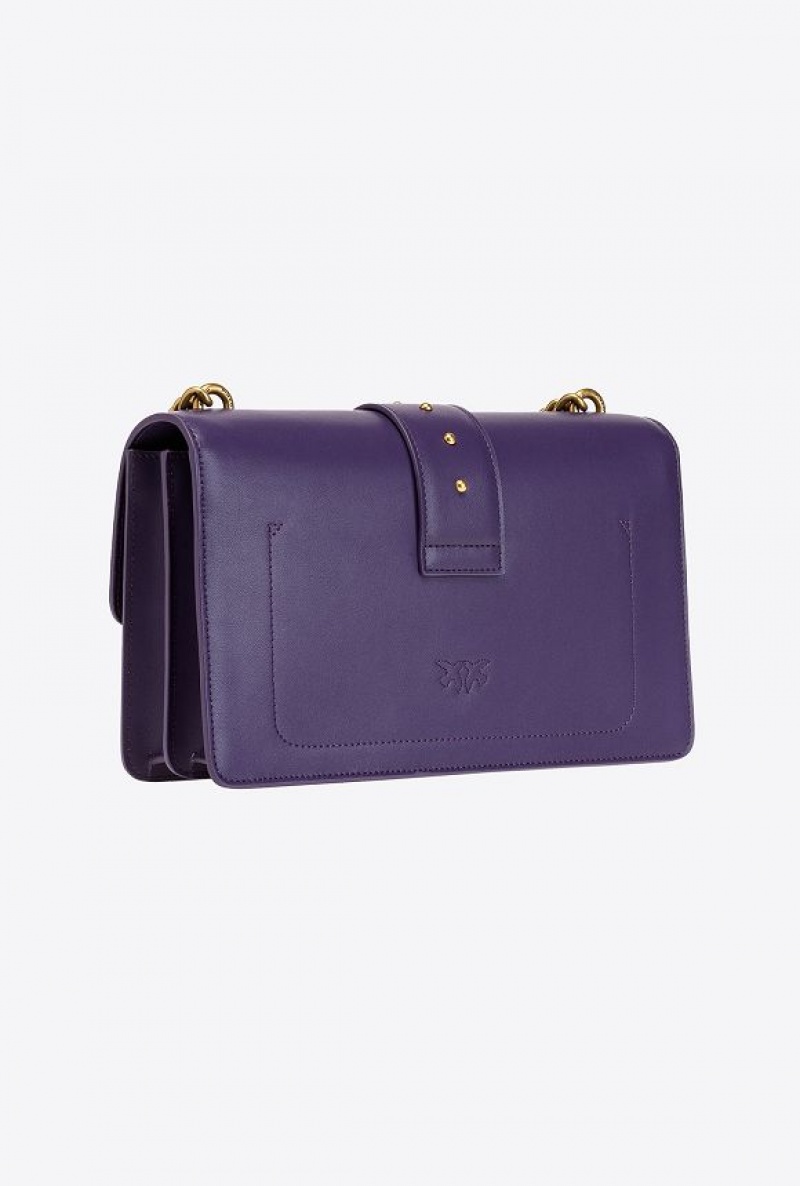 Pinko Classic Love Bag One Simply GRAPE PURPLE-ANTIQUE GOLD | SN-PKO32330