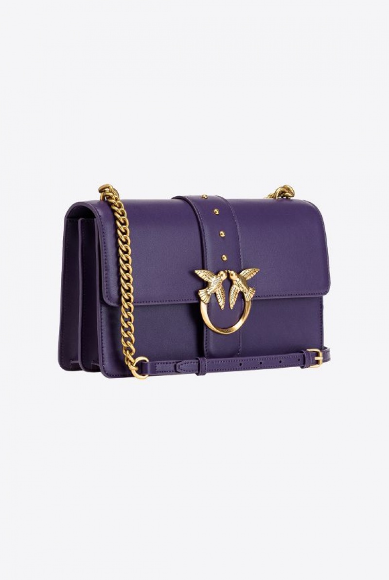 Pinko Classic Love Bag One Simply GRAPE PURPLE-ANTIQUE GOLD | SN-PKO32330