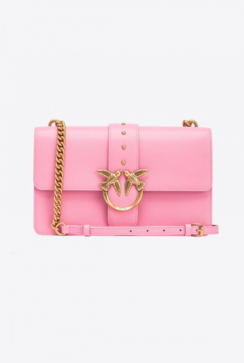 Pinko Classic Love Bag One Simply MARINE PINK-ANTIQUE GOLD | SN-PKO32609