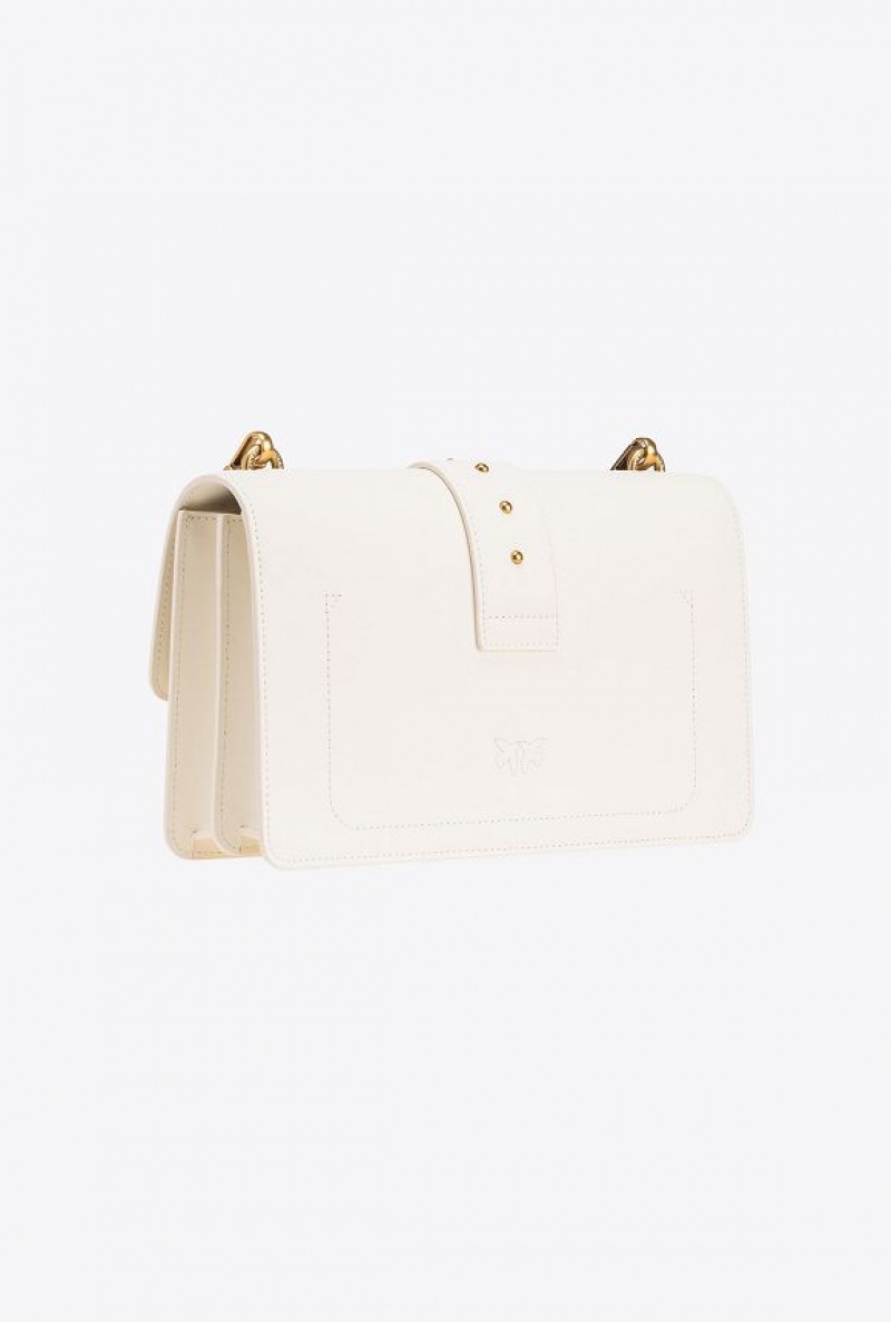 Pinko Classic Love Bag One Simply WHITE+WHITE-ANTIQUE GOLD | SN-PKO32517