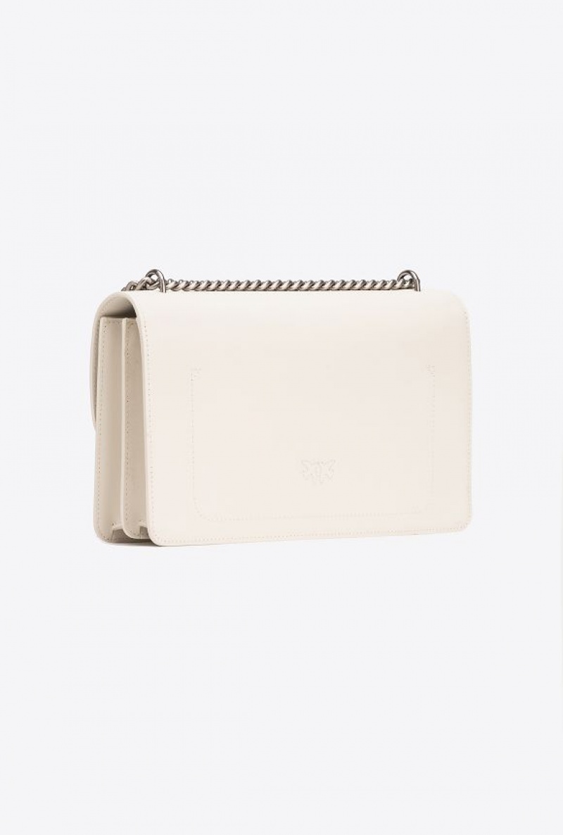 Pinko Classic Love Bag One Simply WHITE+WHITE-OLD SILVER | SN-PKO32519