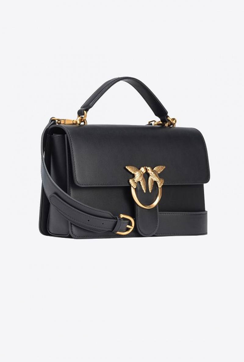 Pinko Classic Love Bag One Light BLACK-ANTIQUE GOLD | SN-PKO32468