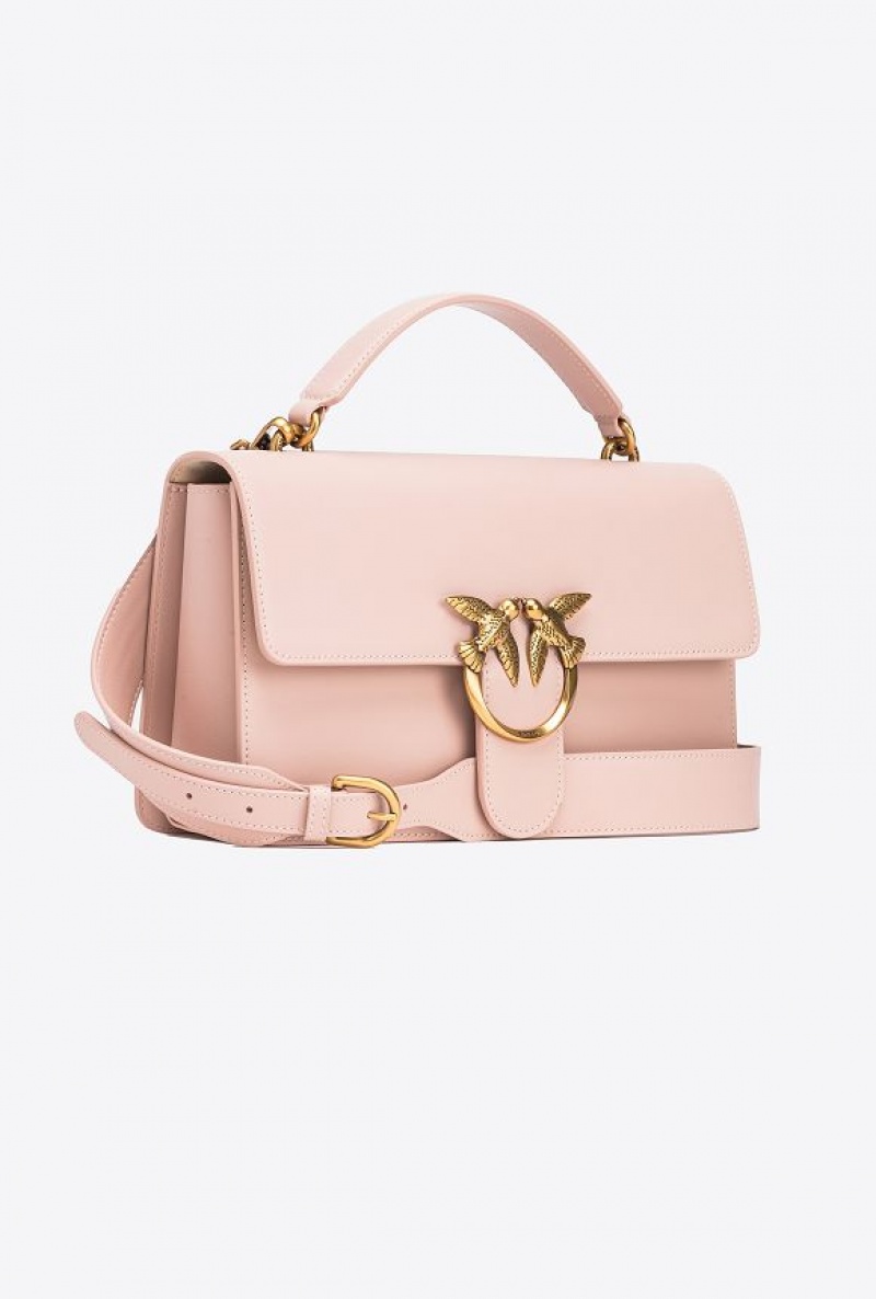 Pinko Classic Love Bag One Light PINK/DUSTY PINK-ANTIQUE GOLD | SN-PKO32469