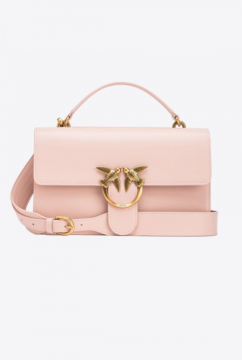 Pinko Classic Love Bag One Light PINK/DUSTY PINK-ANTIQUE GOLD | SN-PKO32469