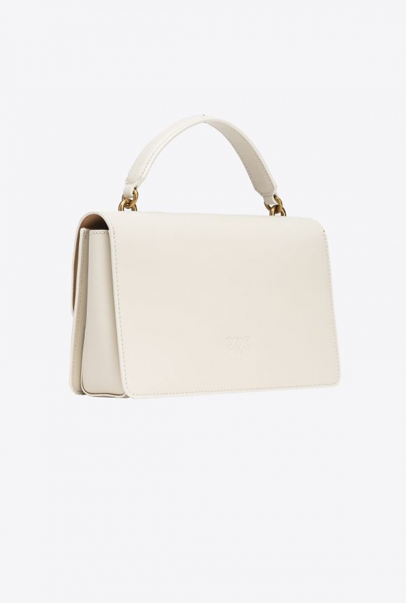 Pinko Classic Love Bag One Light WHITE+WHITE-ANTIQUE GOLD | SN-PKO32882