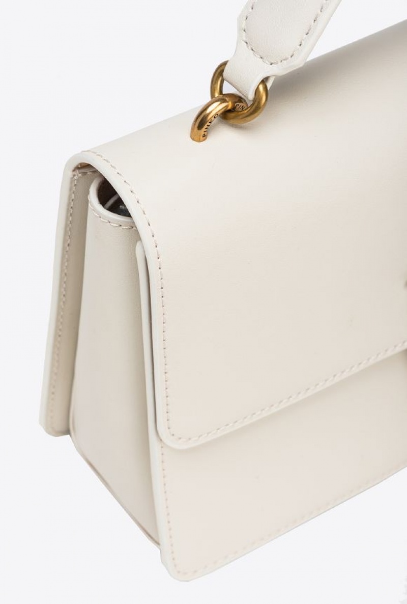 Pinko Classic Love Bag One Light WHITE+WHITE-ANTIQUE GOLD | SN-PKO32882