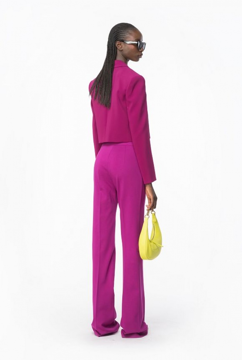 Pinko Crepe Spencer Jacket BOUGAINVILLEA PURPLE | SN-PKO33918