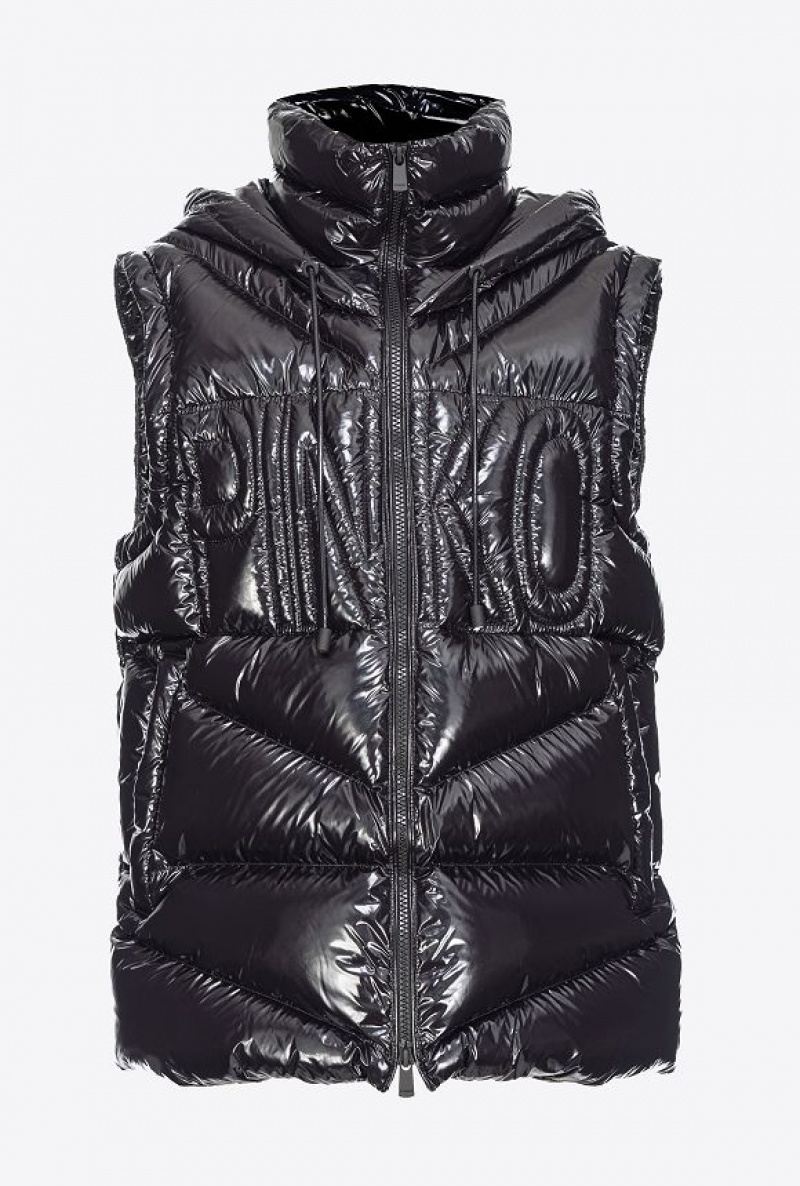 Pinko Down Vest LIMO BLACK | SN-PKO33614