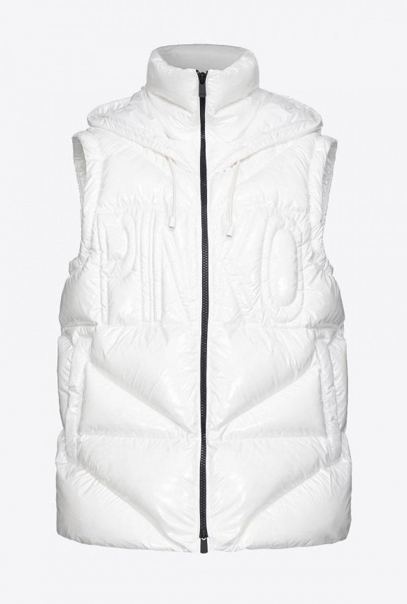 Pinko Down Vest SNOW WHITE | SN-PKO33612