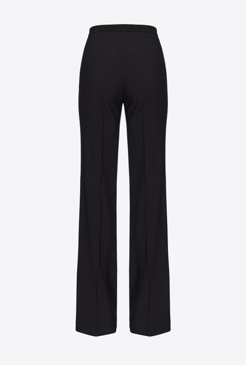 Pinko Flared Stretch Trousers LIMO BLACK | SN-PKO33709