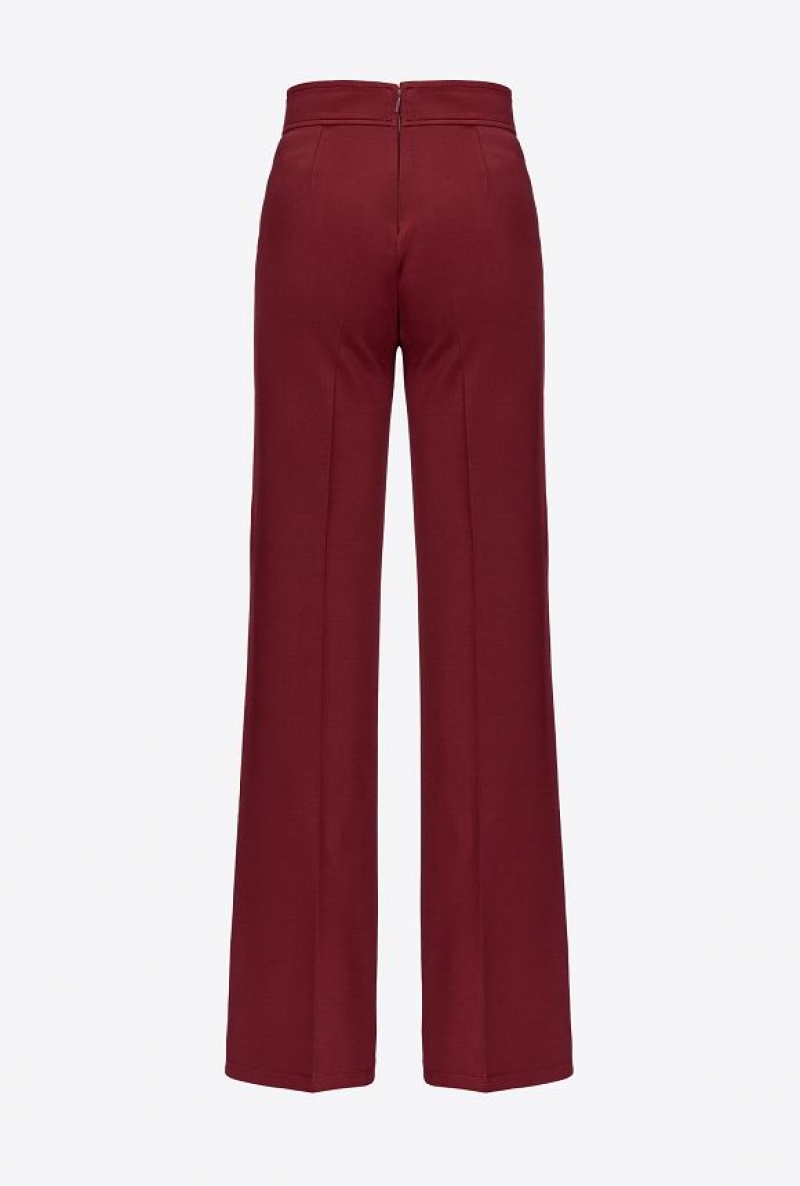 Pinko Flared Trousers BURGUNDY-PORT ROYALE | SN-PKO33901