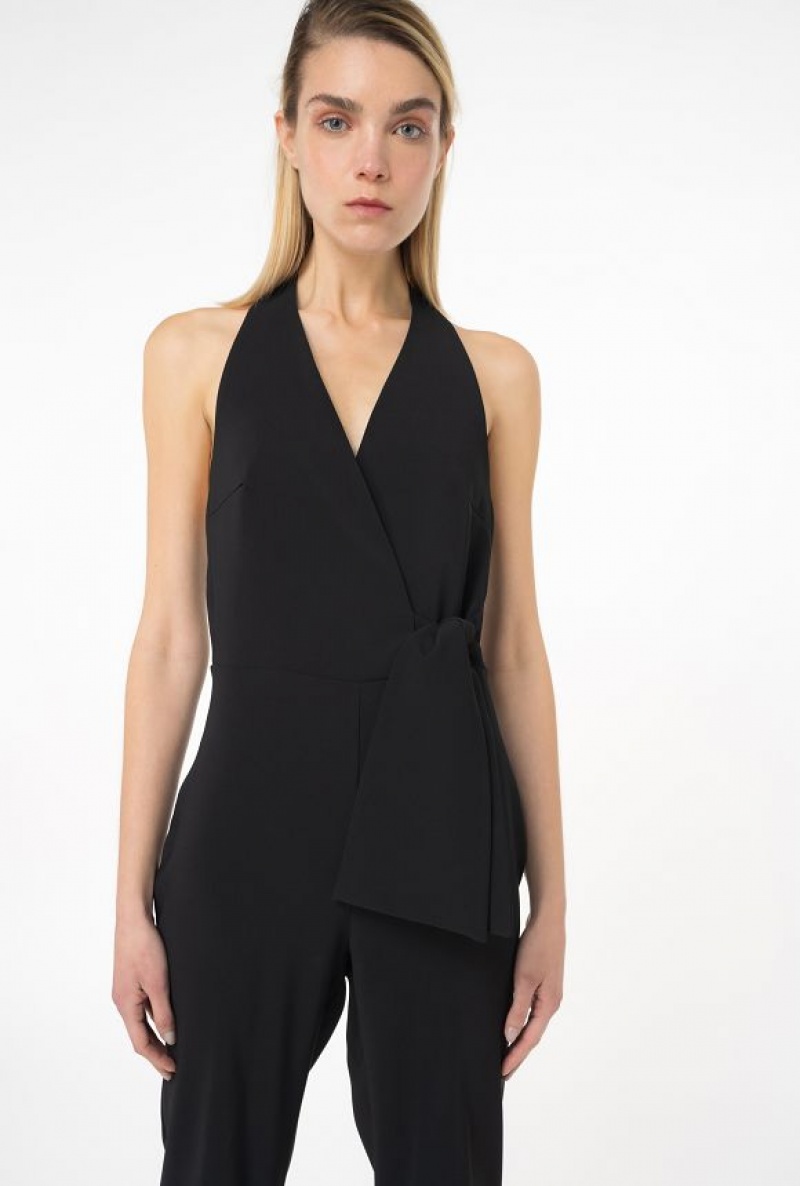 Pinko Halterneck Jumpsuit LIMO BLACK | SN-PKO32979