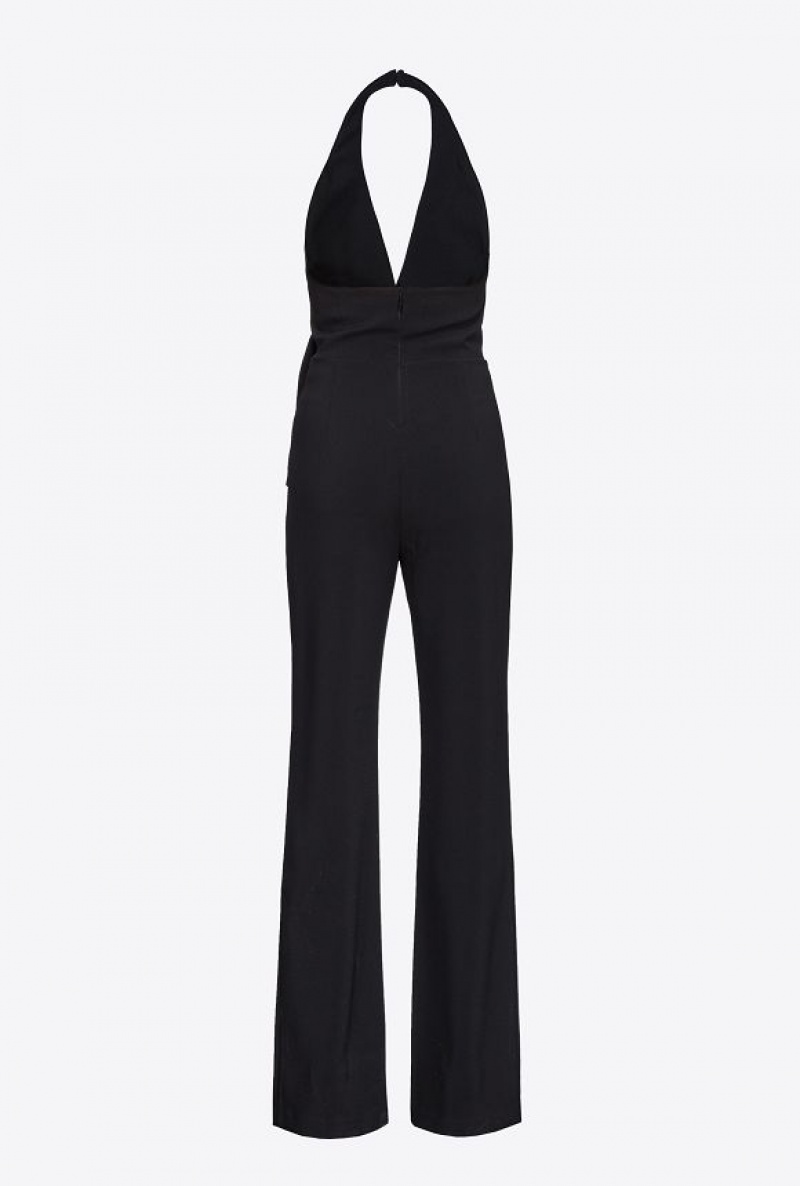 Pinko Halterneck Jumpsuit LIMO BLACK | SN-PKO32979