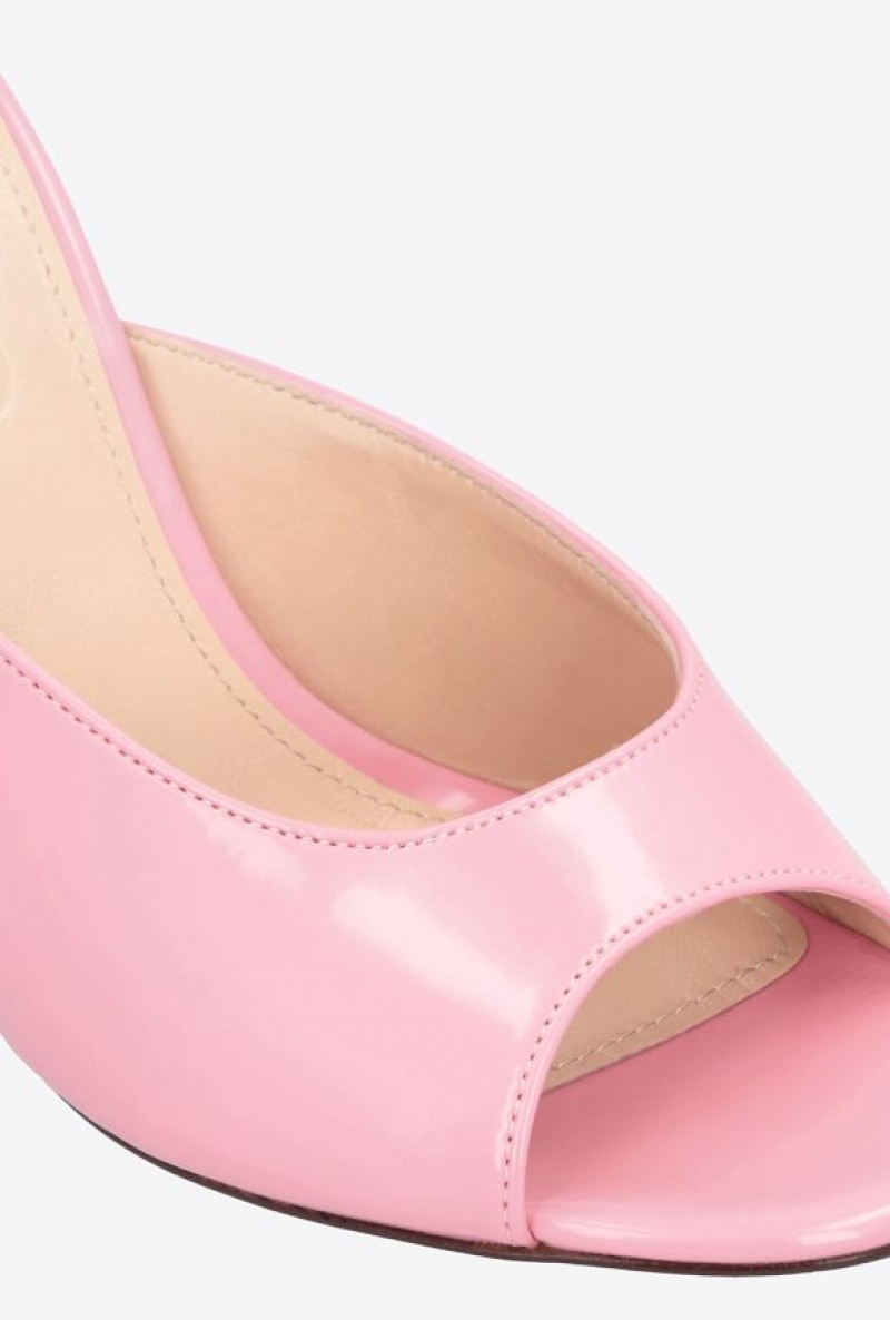 Pinko Heeled Mule Sandals PINK | SN-PKO34153