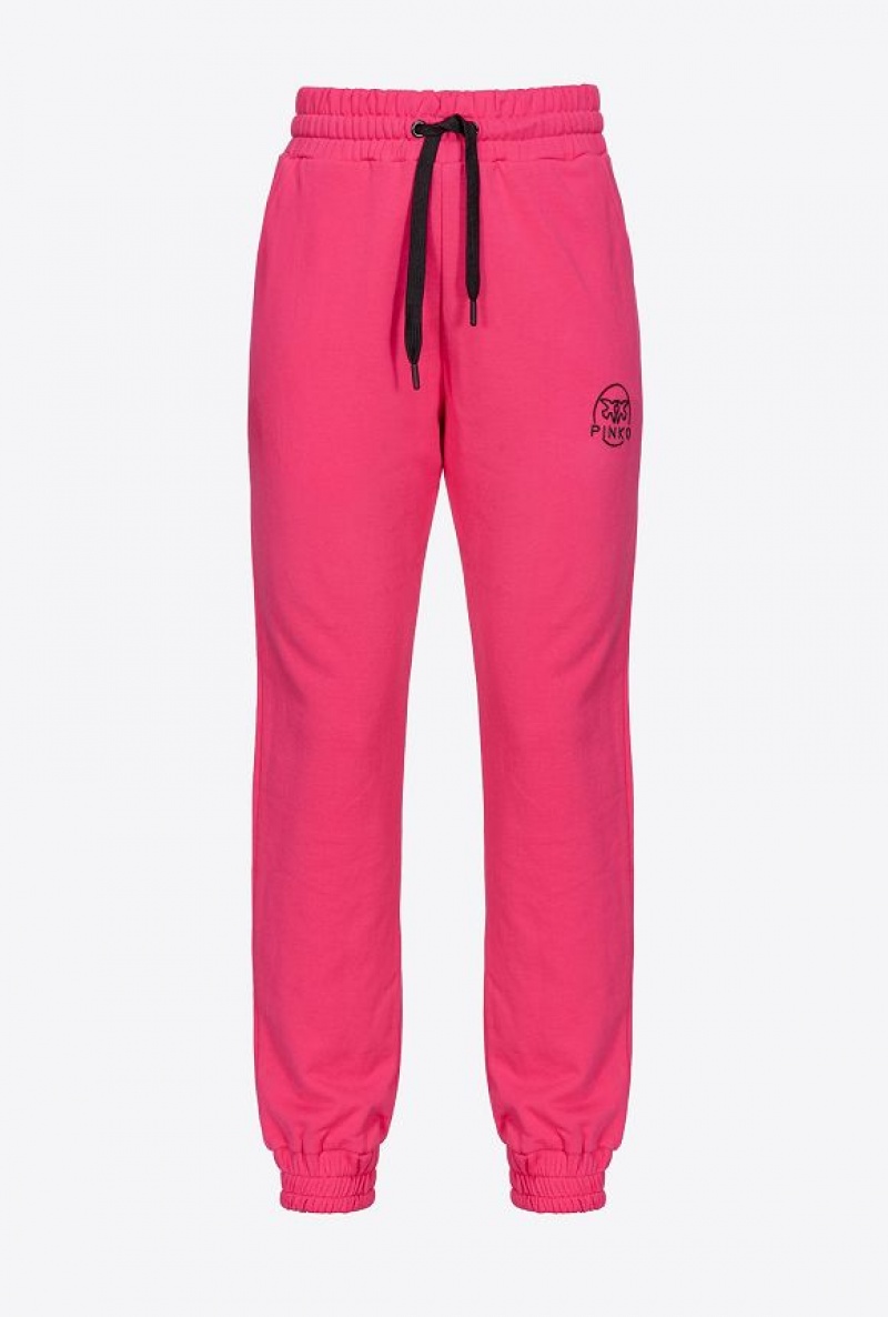 Pinko Joggers With Glossy Love Birds Logo BEETROOT | SN-PKO33739