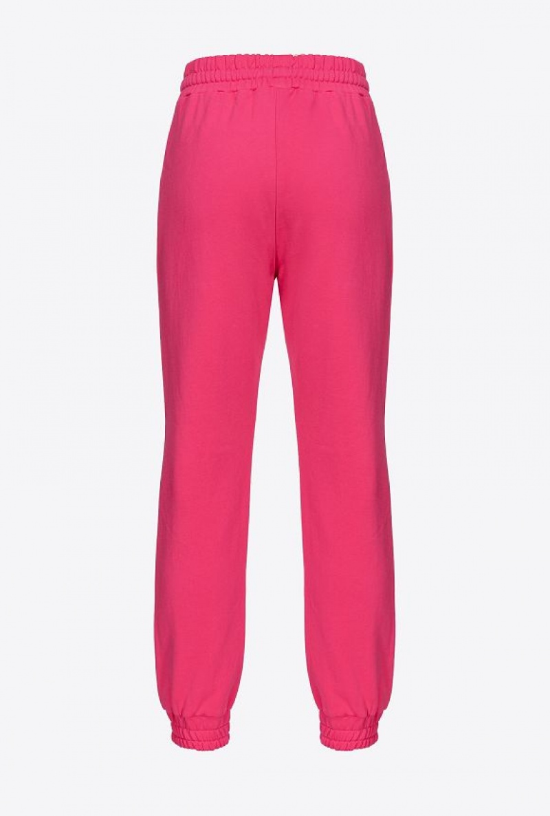 Pinko Joggers With Glossy Love Birds Logo BEETROOT | SN-PKO33739