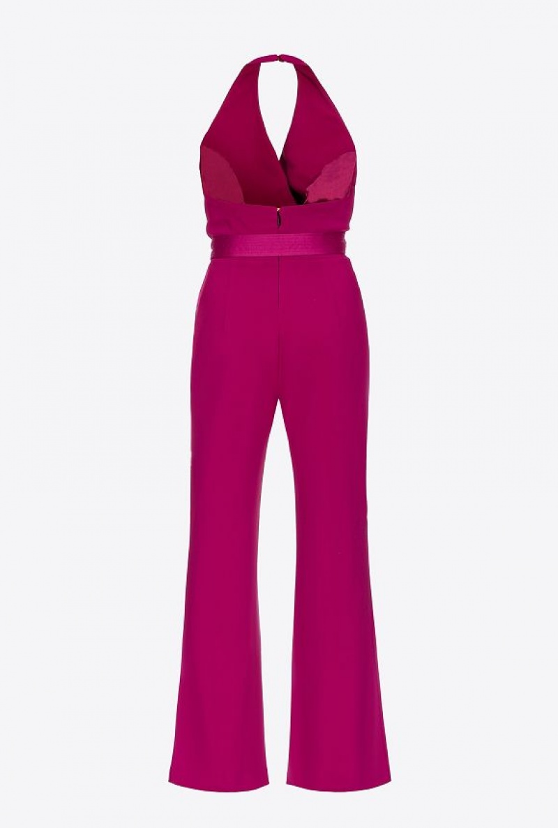 Pinko Jumpsuit With Contrasting Bow BOUGAINVILLEA PURPLE | SN-PKO33033