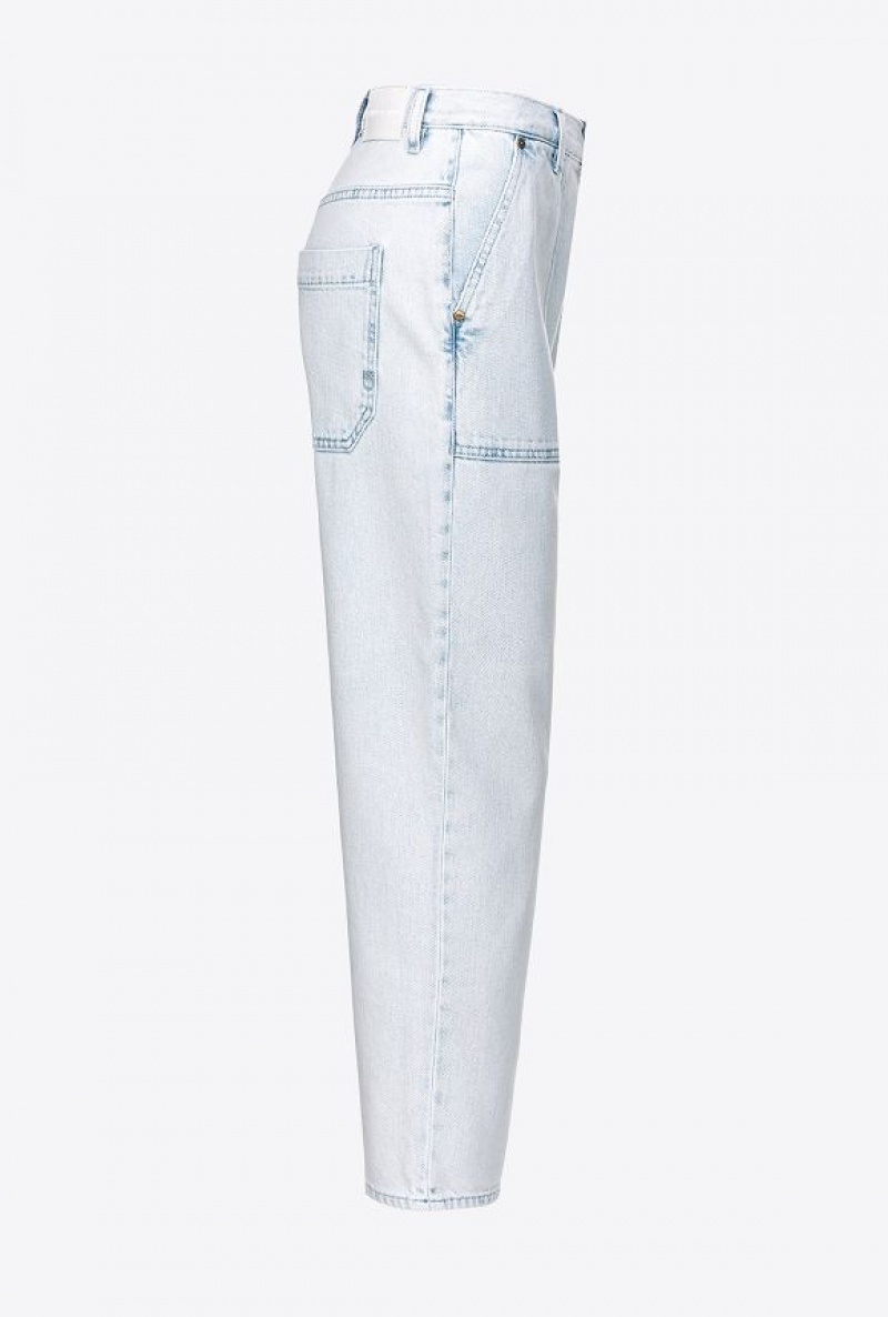 Pinko Light-coloured Chino-style Jeans MOONWASH WASH | SN-PKO33987