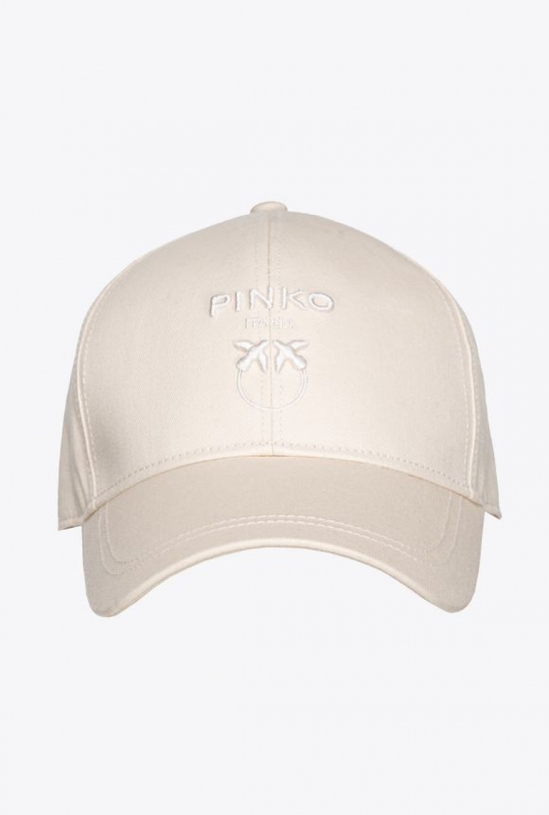 Pinko Love Birds Baseball Cap FOG BEIGE | SN-PKO34375