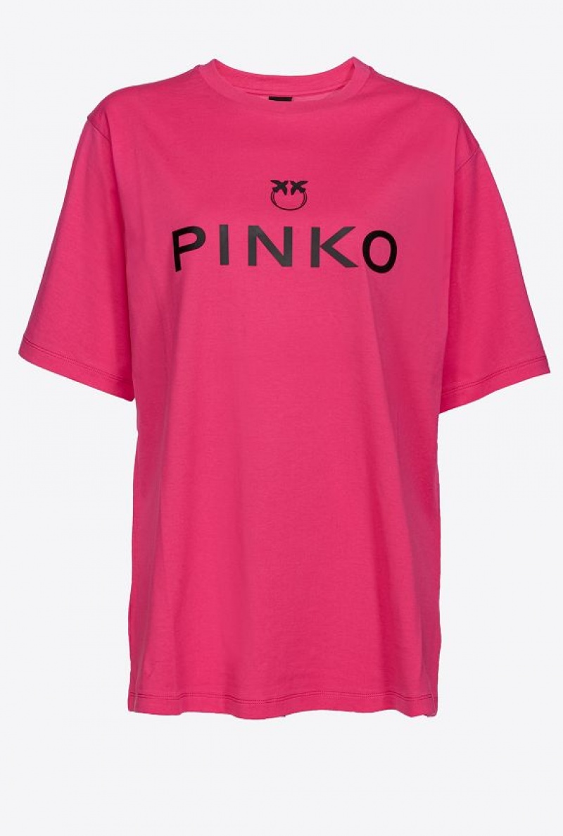 Pinko Maxi-logo T-shirt BEETROOT | SN-PKO33211