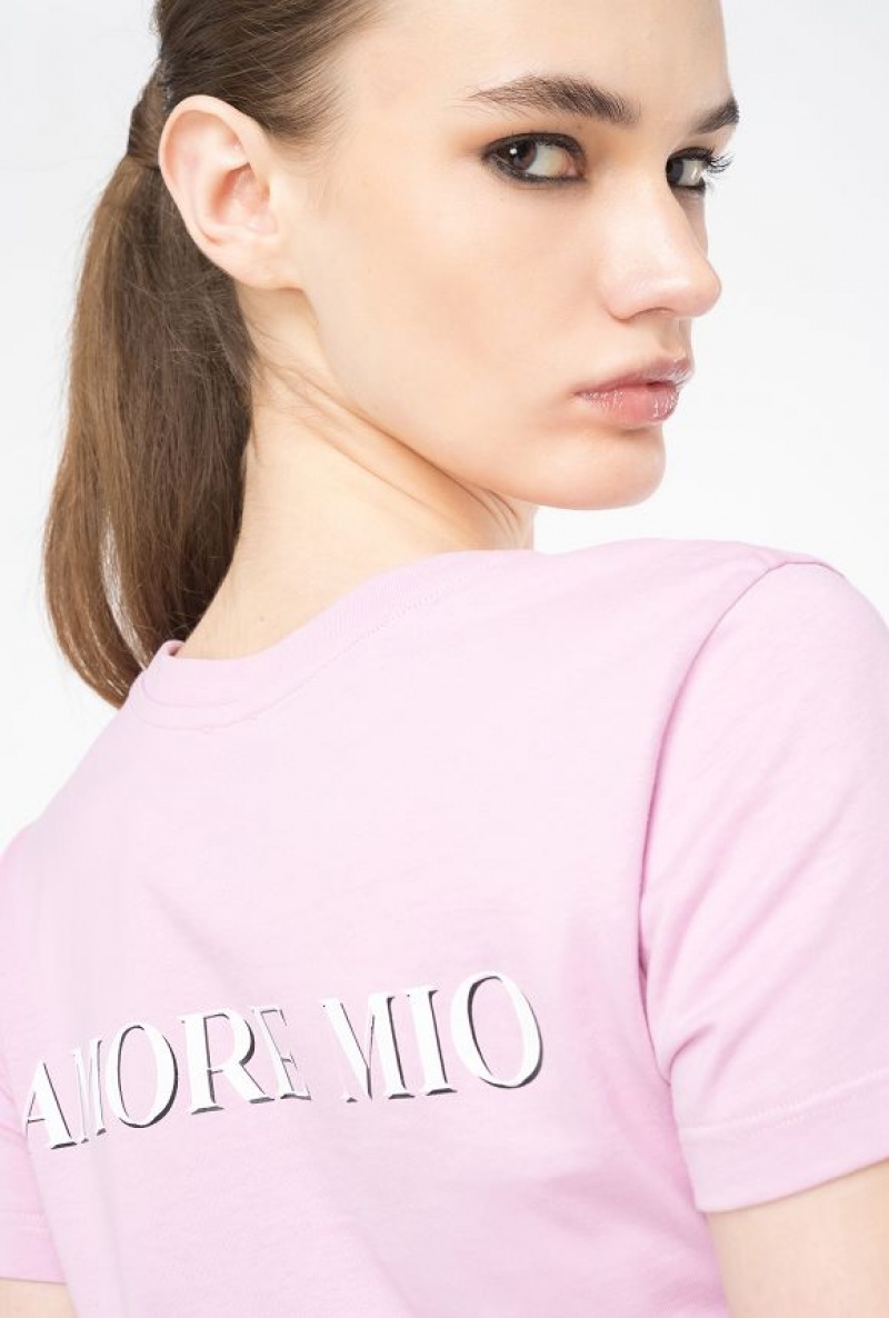 Pinko Mermaid-print T-shirt ORCHID SMOKE | SN-PKO33227