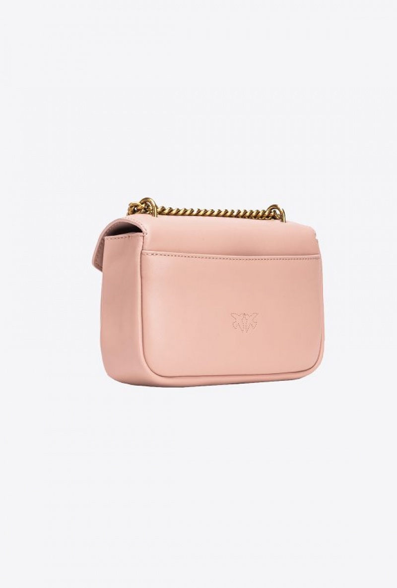 Pinko Mini Cupido Bag Messenger PINK/DUSTY PINK-ANTIQUE GOLD | SN-PKO32386