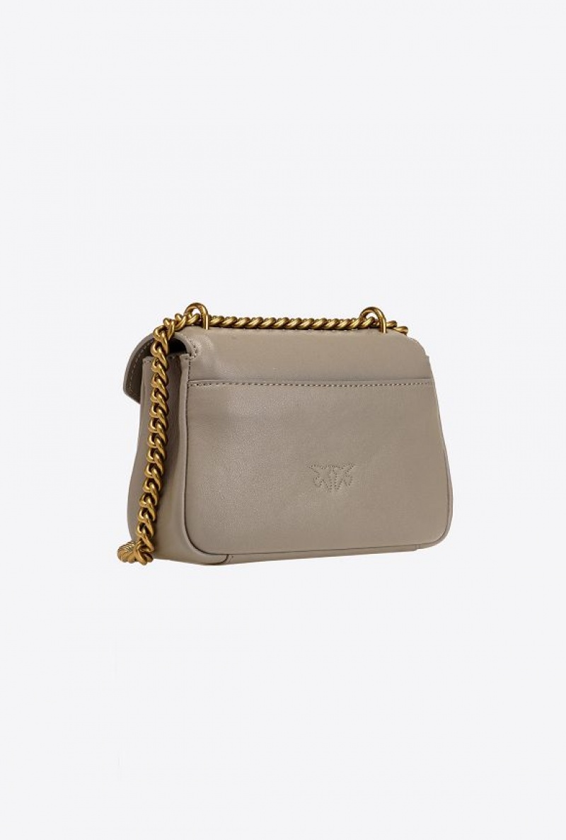 Pinko Mini Cupido Bag Messenger WALNUT-ANTIQUE GOLD | SN-PKO32675