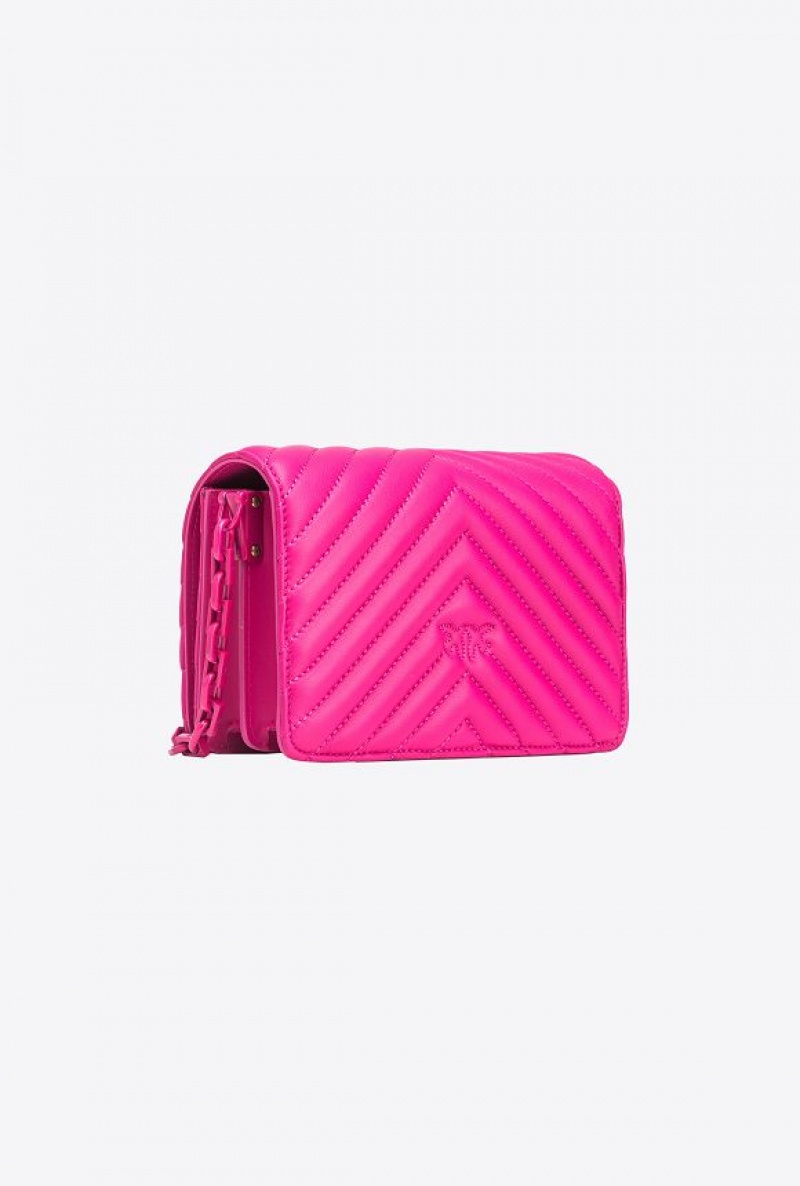 Pinko Mini Love Bag Click Chevron Colour Block PINKO PINK-BLOCK COLOUR | SN-PKO32753