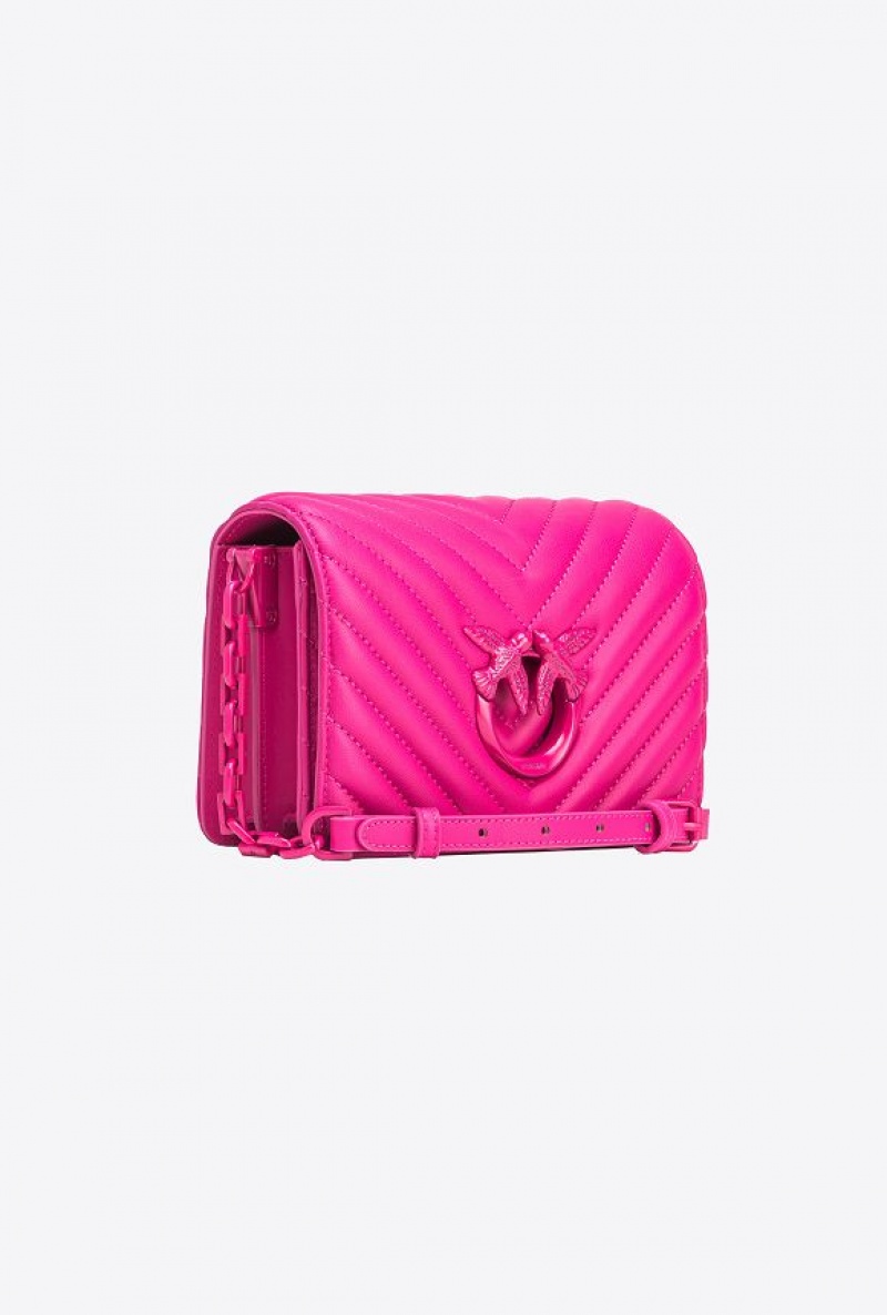 Pinko Mini Love Bag Click Chevron Colour Block PINKO PINK-BLOCK COLOUR | SN-PKO32753