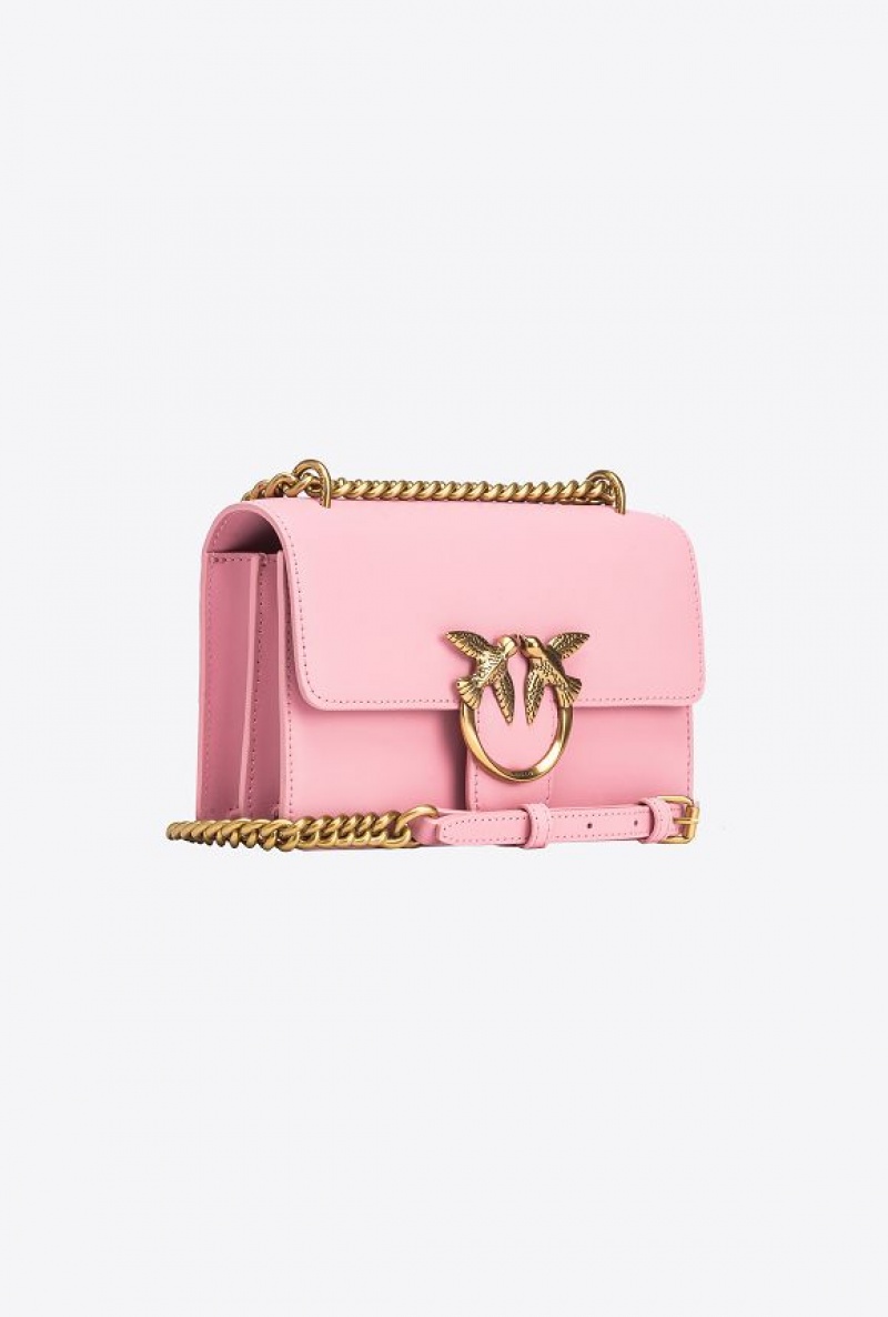 Pinko Mini Love Bag One Simply BLUSH PINK-ANTIQUE GOLD | SN-PKO32765