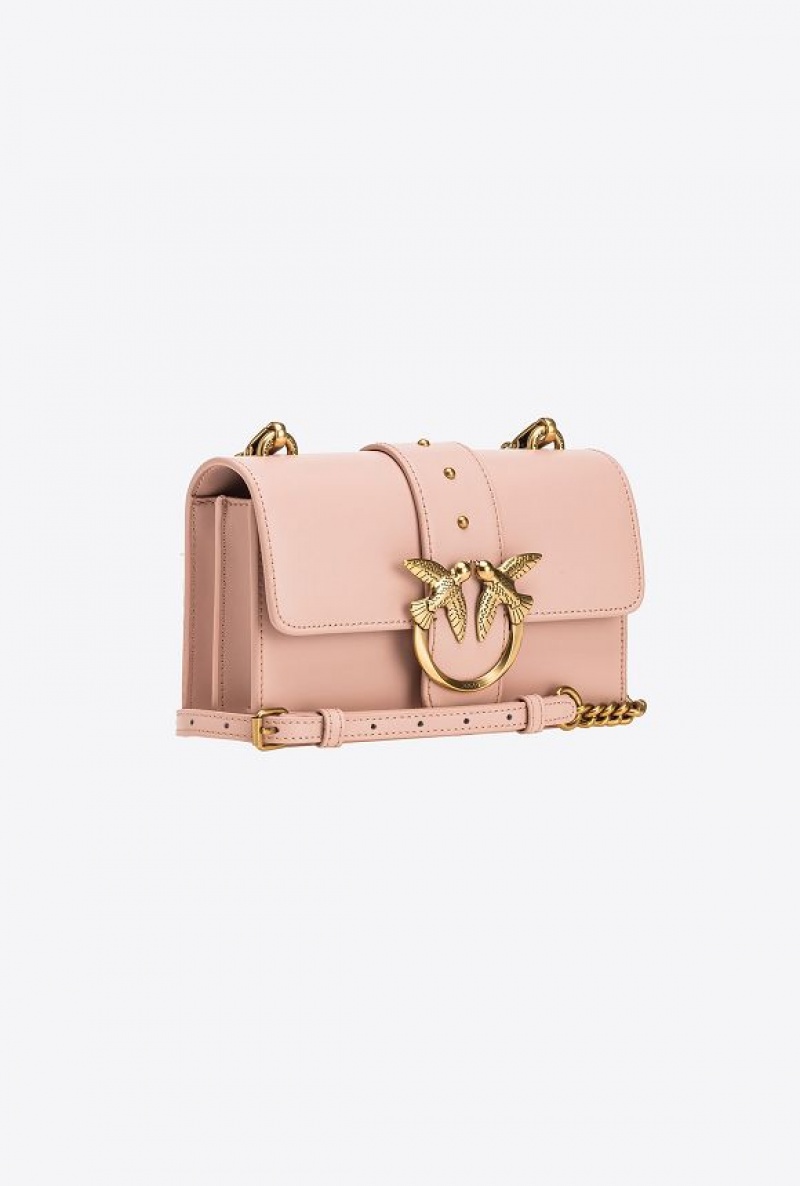 Pinko Mini Love Bag One Simply PINK/DUSTY PINK-ANTIQUE GOLD | SN-PKO32742