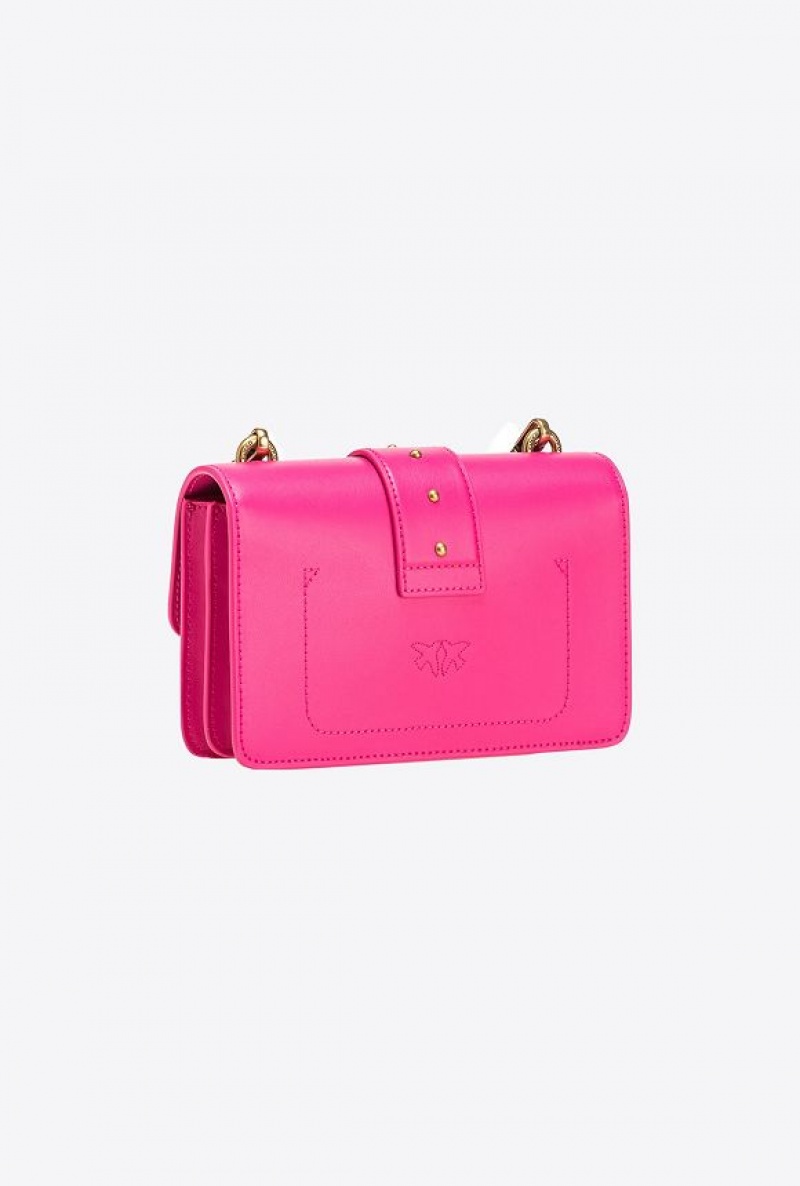 Pinko Mini Love Bag One Simply PINKO PINK-ANTIQUE GOLD | SN-PKO32752